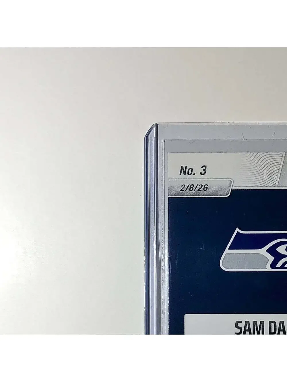 Sam Darnold 2026 Panini NFL Super Bowl LIX Champions #3 Card Seattle Seahawks